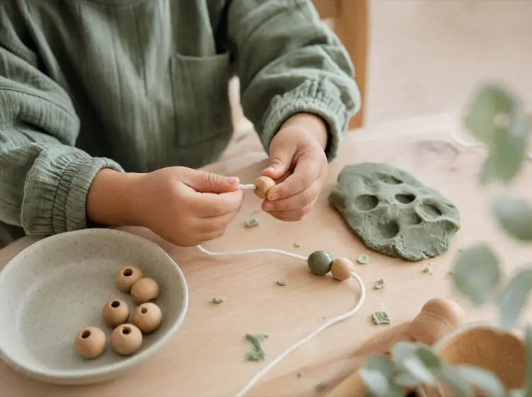 A child building fine-motor skills